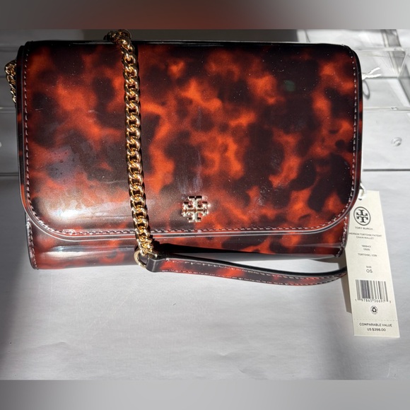 Tory Burch Handbags - Tory Burch Emerson Tortoise Crossbody Bag